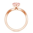 thumbnail image 3 of Rosec Jewels IGI Certified Lab Grown Pink Diamond Solitaire Heart Engagement Ring 1 Ct - VS1 Grade - Pink White Diamond Ring - with Jewelry Box, 18K Rose Gold, US 9.50, 3 of 9