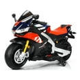 thumbnail image 2 of KidsVIP Aprilia RSV4 12V Upgraded 2-Seater Motorcycle w/ Music & Rubber Wheels, 2 of 9
