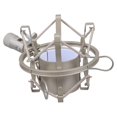 thumbnail image 1 of Support de Microphone pour Micro à Condensateur Support Anti-Vibration Argent 13.5x9cm, 1 of 4
