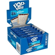 Angle View: Pop-Tarts Toaster Pastries, Breakfast Foods, Frosted Blueberry, 12 Ct, 20.3 Oz, Tray