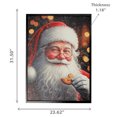 thumbnail image 3 of Recycled Paper Framed Wall Art (Santa With A Cookie), 3 of 3
