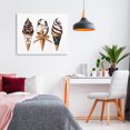 thumbnail image 2 of Stupell Industries Chocolate Glam Ice Cream Cones Canvas Wall Art design by Amanda Greenwood, 16 x 20, 2 of 7