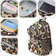 thumbnail image 4 of Classic Leopard Print Backpack for School,Cute School Bag,Schoolbag with Adjustable Shoulder Straps & Padded Back,16.9 Inch, 4 of 5
