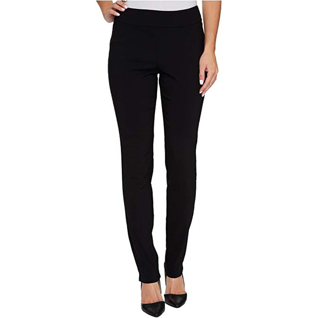 high waisted black skinny dress pants