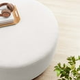 thumbnail image 4 of Modway Tilden Grand Ottoman Rond de 38 Pouces en Bouclé Rembourré, Mobilier de Patio Noyer Nuage, 4 of 7