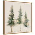 thumbnail image 4 of Kate and Laurel Sylvie Abstract Forest Evergreen Trees Framed Canvas Wall Art by The Creative Bunch Studio 30 x 30 Natural, Rustic Farmhouse, Landscapes, Nature Art for Wall Decor, Living Room, 4 of 8
