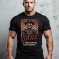 thumbnail image 3 of Vintage DARE Freddy Krueger Syringe Glove Horror Parody Graphic T-Shirt Retro Tee, 3 of 4