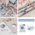 thumbnail image 4 of Vintage Butterfly Blackout Curtains for Bedroom/Living Room, Thermal Insulated Kitchen Curtains, Spring Watercolor Blossom Floral Grommet Darkening Window Treatment Drapes 27.5"x39"x2, 4 of 8