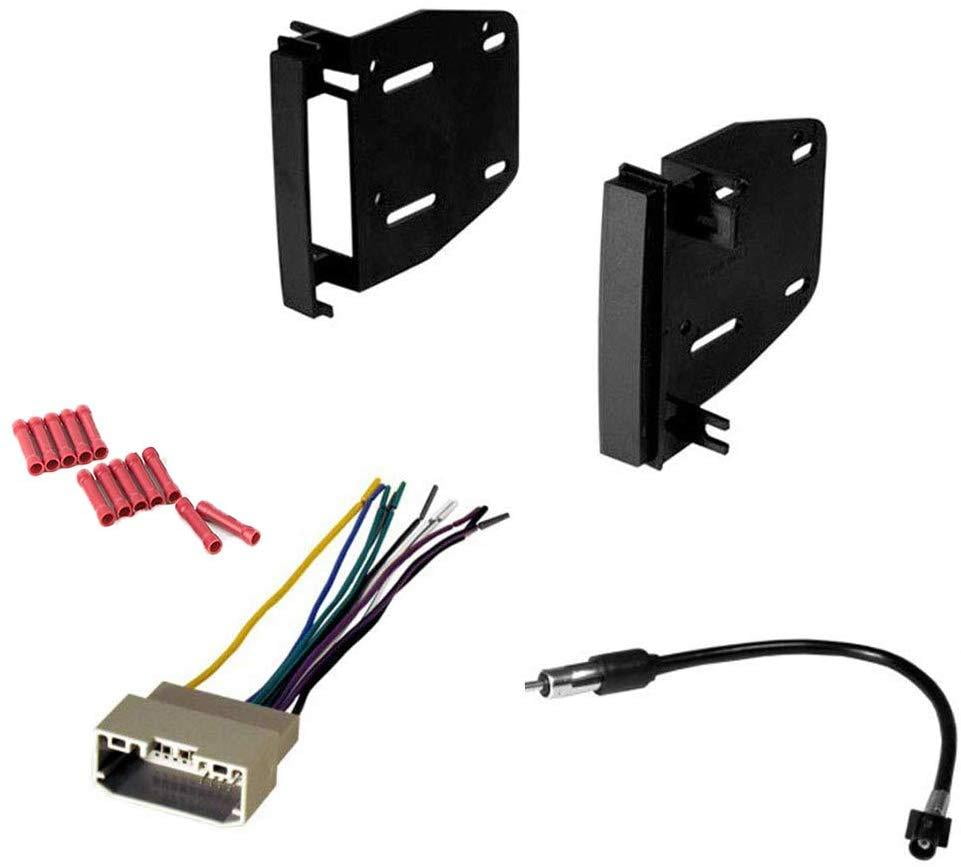 GSKIT865 Car Stereo Installation Kit for 2008-2010 Jeep Grand Cherokee - in Dash  Mounting Kit, Wire Harness, Antenna Adapter for Double Din Radio Receivers  