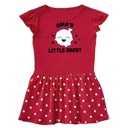 

Inktastic Cute Oma s Little Ghost with Stars Gift Baby Girl Dress