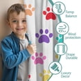 thumbnail image 3 of Blackout Kids Curtains,Colorful Dog Paw Footprint Childrens Insulated Curtains Set Of 2,Bedroom Essentials,Toddler Room Decor 52"x84"(132x213cm), 3 of 4