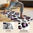 thumbnail image 4 of White and Pink Of Leopard Print Hot Yoga Mat Towel Non Slip for Hot Yoga - Quick-Drying Yoga Mat Cover with 4 Corner Pockets with Travel Bag - Hot Yoga Towel Non Slip 74"x26", 4 of 6