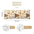 thumbnail image 3 of Bingfone Body Pillow Cover Long Pillow Case With Zipper Decorative Bedding Pillowcase 20"X54" Soft Cushion Pillow Case For Bedroom-Cute Bee Honey Jar Hive Bear, 3 of 8