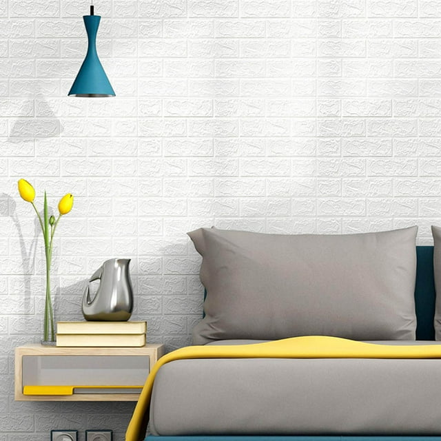 Pegatinas de pared DIY 3D ladrillo PE espuma papel tapiz paneles habitación calcomanía piedra decoración relieve A pegatina