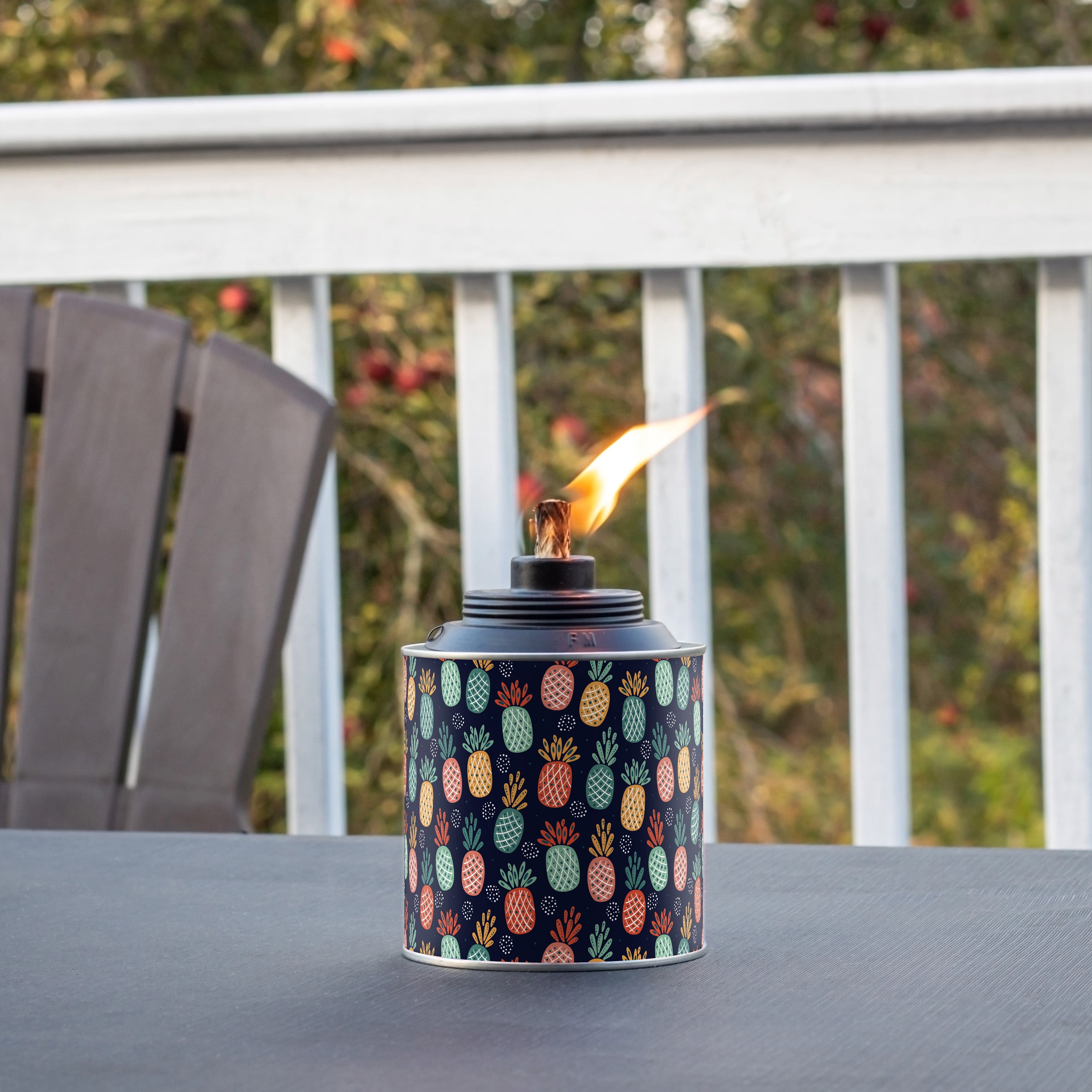 (2 pack) Mainstays Tin Deluxe Table Torch for Outdoor Ambiance