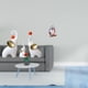 thumbnail image 2 of Escultura de resina de pensador familiar, figuras abstractas de animales, adorno de escritorio para sala de estar, dormitorio, oficina, decoración, 2 of 8