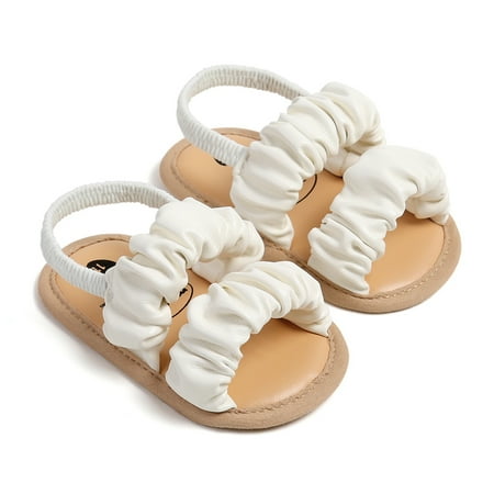 Awevudst Infant Baby Girls Sandals Cute Anti-Slip Soft Sole Princess Shoes