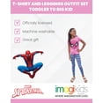 thumbnail image 3 of Camiseta y leggings Outfit Marvel Avengers Spider-Man para niñas pequeñas, 5T, 3 of 6