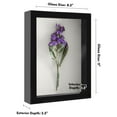 thumbnail image 5 of Americanflat 8.5" x 11"Shadow Box Frame with Shatter-Resistant Glass - Large Shadow Box Display Case for Tabletop and Wall Display - Black, 5 of 8