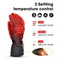 thumbnail image 4 of Sun Will Men's Motorcycle Gloves, 2200 mAh Rechargeable Heated Gloves, Waterproof, Touch Screen, Black XS-3XL, 4 of 12