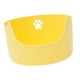 thumbnail image 4 of Caja de arena para gatos con tapa abierta, bandeja para gatos pequeños y medianos, suministros para mascotas Amarillo, 4 of 9