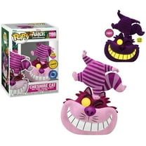 Funko POP! Disney Alice in Wonderland CHASE Cheshire Cat Standing on Head #1199 [Flocked, Glows in the Dark] Exclusive
