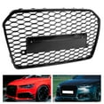 thumbnail image 3 of OTVIAP Front Intake Grill Hex Mesh Grille Full Black Refit For RS6 Style Fits For A6/S6 C7 2016-2018,Front Grille, 3 of 8