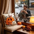 thumbnail image 7 of Halloween Pillow Covers Ghost Pumpkin Digital Print Spooky Throw Pillow Cases Decorative Cushion Covers Soft Home Decor for Sofa by OVFUIZ, 7 of 7