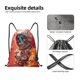 thumbnail image 4 of Fotbe Space Skeleton Art Bolsa Mochila con Cordón Estampada, Bolsa de Gimnasio Deportiva, Bolsa Cinch, Bolsa con Cordón para Hombres y Mujeres-Small, 4 of 6