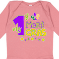 thumbnail image 4 of Inktastic My 1st Mardi Gras with Dots Boys or Girls Long Sleeve Baby Bodysuit, 4 of 5