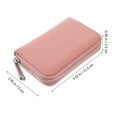 thumbnail image 3 of Diekin Credit Card Holder Women Zipper Wallet Business Card Holder Card Organizer for Outdoor Shopping, 3 of 5