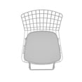 thumbnail image 3 of Madeline 41.73" Barstool, Set of 2 in Silver and White, 3 of 6