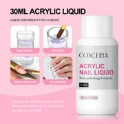 COSCELIA Acrylic Nail Kit Complete Set 3PC Acrylic Powder 6pcs Gel Polish Set 100pcs Acrylic Nail Tips Manicure Art Gift for Women