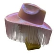 thumbnail image 6 of Fgnfyis Sparkly Cowboy Hat for Party Prom Halloween Western Fringe Glitter Pearl Shine Celebrations Cowboy Hats for Women Pink, 6 of 6