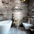 thumbnail image 5 of HELLOYOUNG 15 - Inch Modern Retro Black Iron "Laundry" Sign Metal Wall Art with Cursive Lettering Rustic Metal Sign Laundry Room Decor Creates Practical & Stylish Atmosphere, 5 of 20