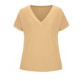 thumbnail image 4 of Otvok Womens Summer Fashion Short Sleeve Out Blouse Funny V-Neck T-Shirt, 4 of 6