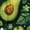 Avocado, variant on Retro Art Graffiti Design Short Sleeve Maxi Dress, Crew Neck Round Neck Casual Maxi Dress Side Pockets Casual Dress for Travel Summer