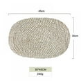 thumbnail image 2 of Ratten Straw Round/Oval Woven Placemats Rattan Table Mats Natural Straw Mat, 2 of 5