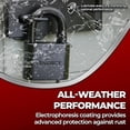 thumbnail image 4 of Maudex® PBK50 Weather-Resistant Padlock - Reliable Protection with 5 Keys, Protective Coating, Durable Steel Lock for Storage Units, Gates & Property, 4 of 7