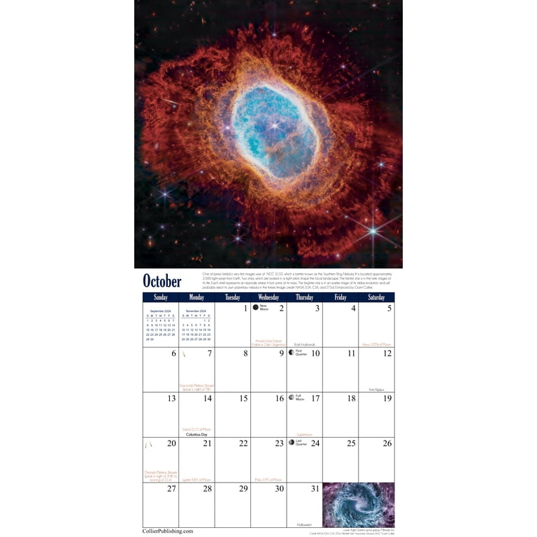 James Webb Space Telescope 2024 Astronomy Wall Calendar (12"x12") - Images  from NASA's Newest Telescope - Walmart.com