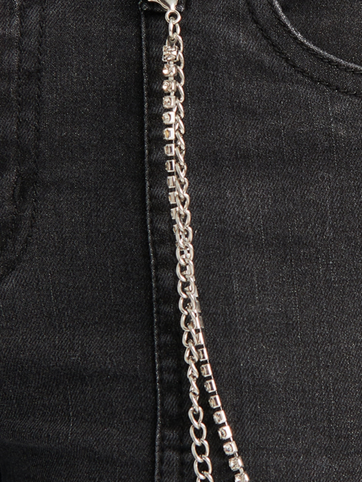 Justice Girls Flare w/ Chain Jeans, Sizes 6-18, Slim & Plus