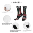 thumbnail image 5 of Athletic Socks Mexican America Flag Art Sport Running Calf Socks Crew Socks for Men Women, 5 of 7
