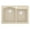 Bisque, variant on Karran QT-610 Drop-In Quartz Composite 33 in. 1-Hole 60/40 Double Bowl Kitchen Sink in Bisque