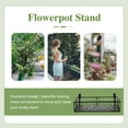thumbnail image 3 of Shisuyan 1pc Balcony Hanging Guardrail Flower Stand Railing Flower Pot Planting Shelf, 3 of 8