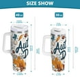 thumbnail image 6 of Yayeee 40oz Stainless Steel Tumbler with Straw and Handle Double-Wall Insulated Travel Water Bottle, Autumn Day with Cocoa Pattern, 6 of 8