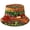 Burger Pattern, variant on Beer Shape Bucket Hat, Foldable Reversible Fisherman Cap for Summer Outdoor