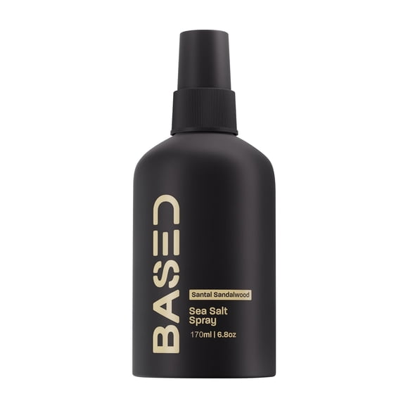 BASED Sea Salt Hair Spray Volumizer & Texturizer - Natural Look with Kelp & Vitamin B5 - Light Non-Greasy Formula - 6 Ounce, S Makeup Organizers