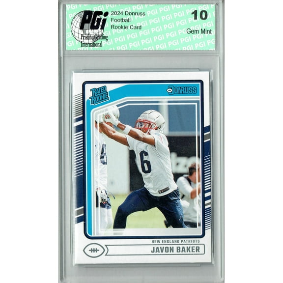 Javon Baker 2024 Donruss #353 Football Rookie Card PGI 10