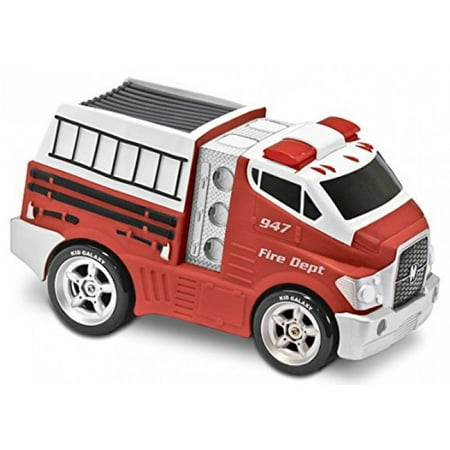 Kid Galaxy Jumbo Soft and Squeezable Fire Truck. Toddler Light and Sound Effects Emergency
