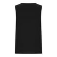 thumbnail image 4 of Cotton Linen Tank Tops for Women Summer Round Neck T Shirts Trendy Sleeveless Basic Tee Loose Fit 2025 Fashion, 4 of 5